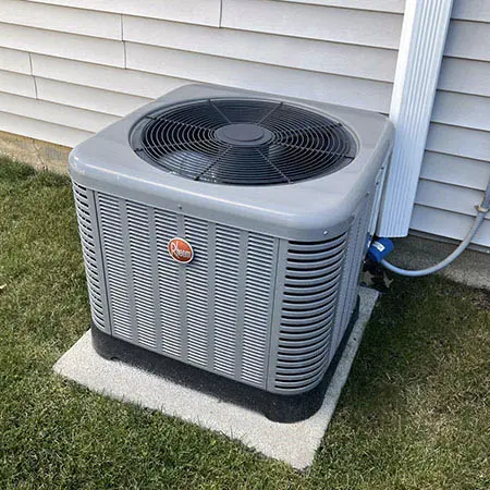 exterior condensing unit of central air conditioning system